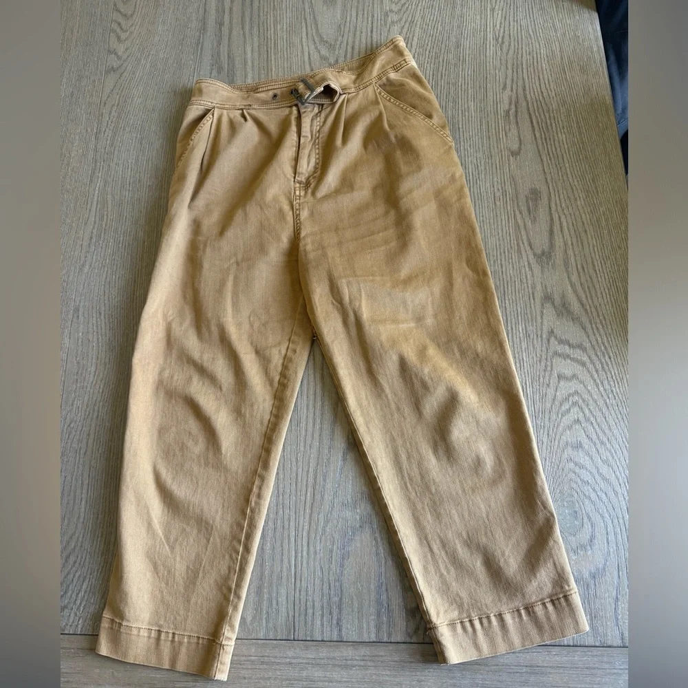 Free People Belted Waist Cropped Pants